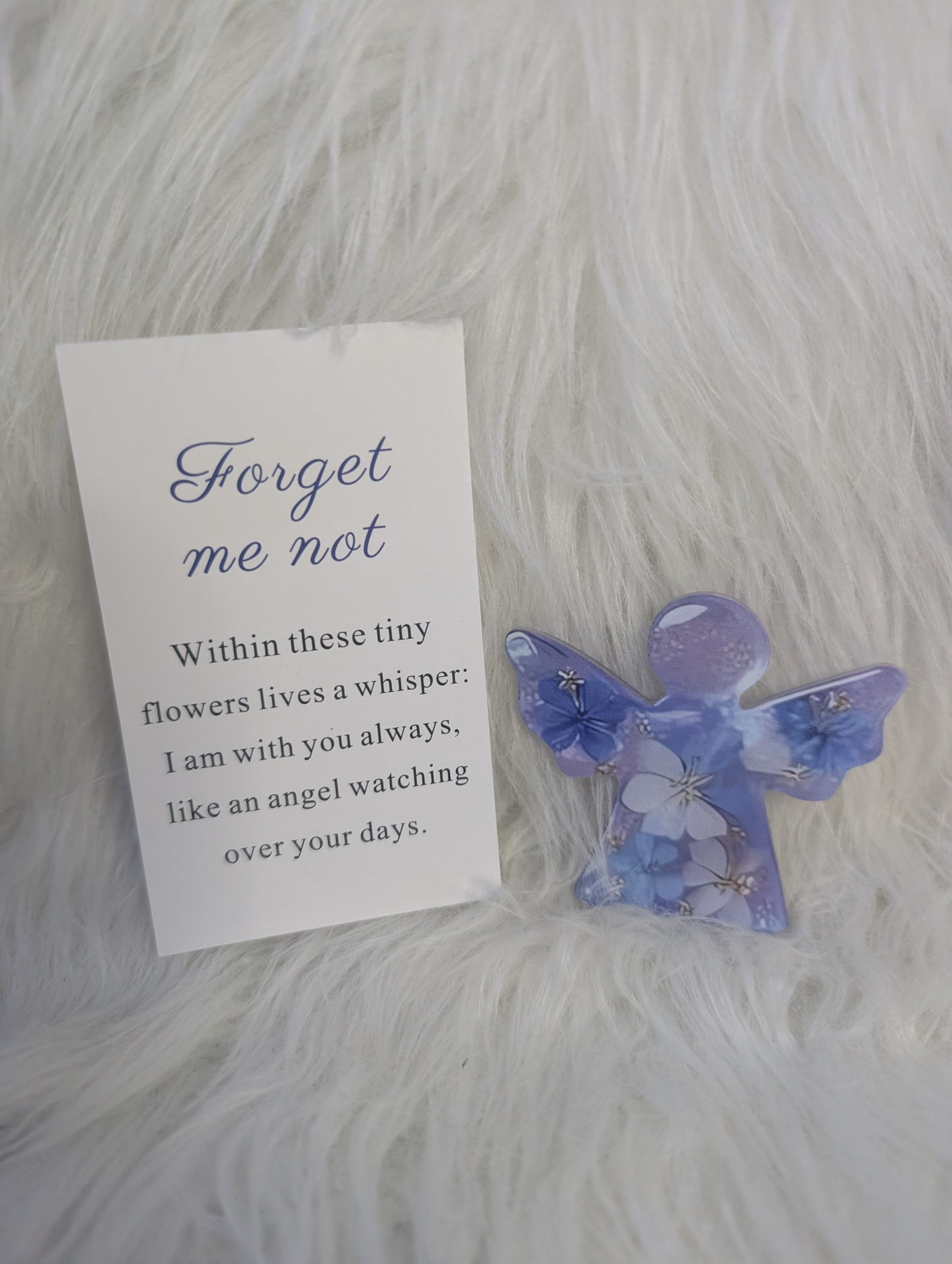 “Forget Me Not” Angel Pocket Keepsake - Image 2