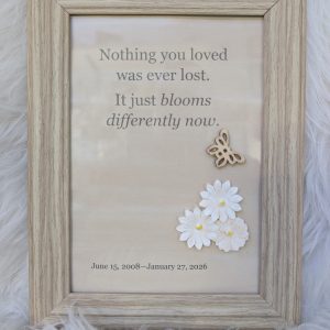 The Quiet Bloom Memory Keepsake