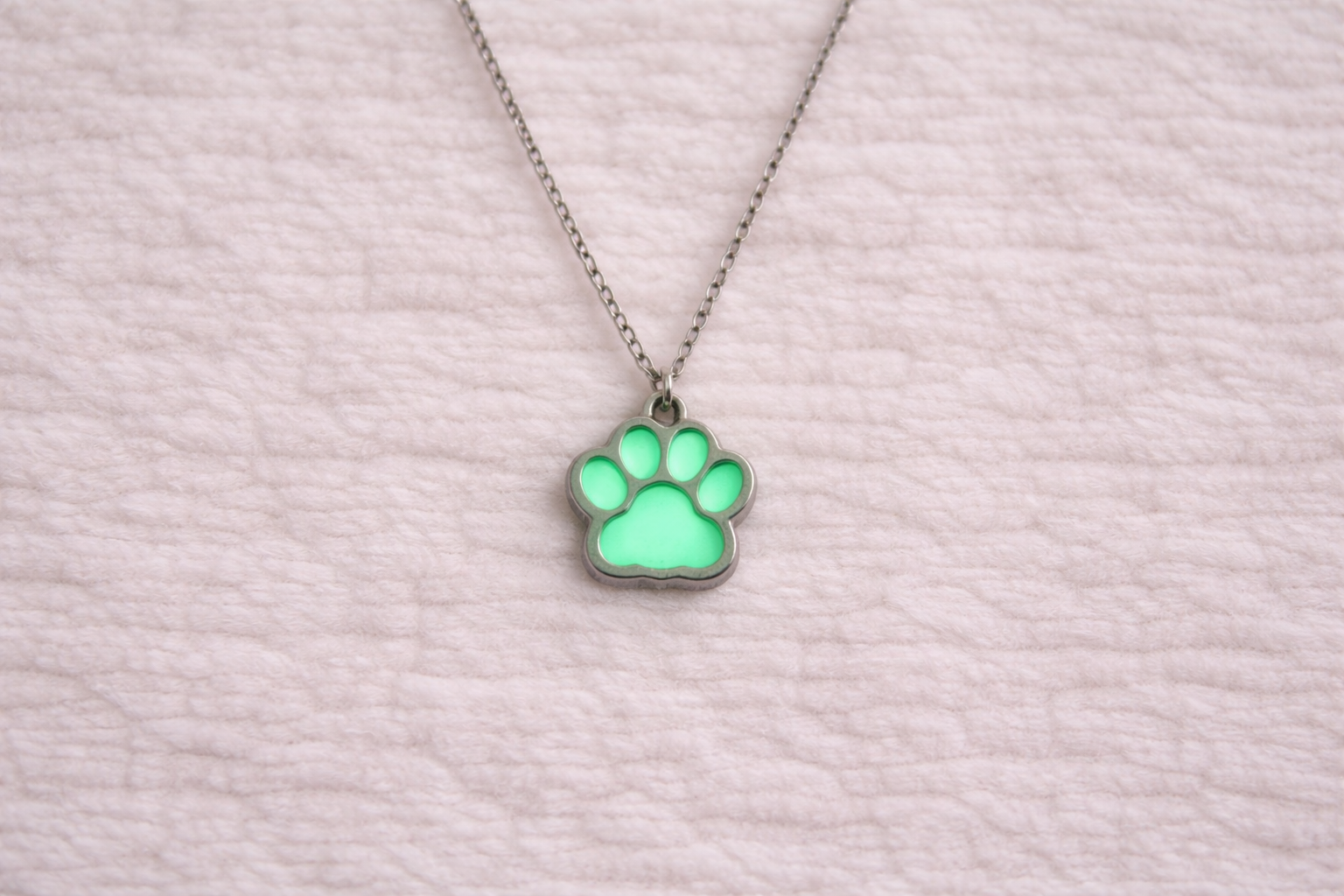 Light That Stays Paw Print Necklace - Image 2
