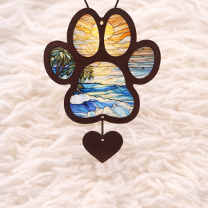 Where the Light Still Finds You Paw Sun Catcher