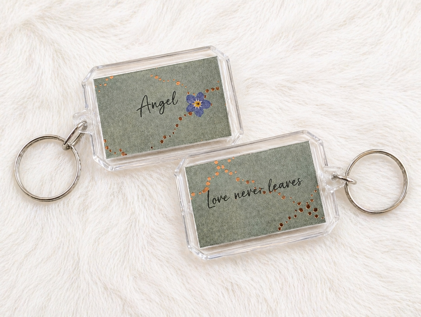 The Love Never Leaves Keychain Keepsake - Image 4