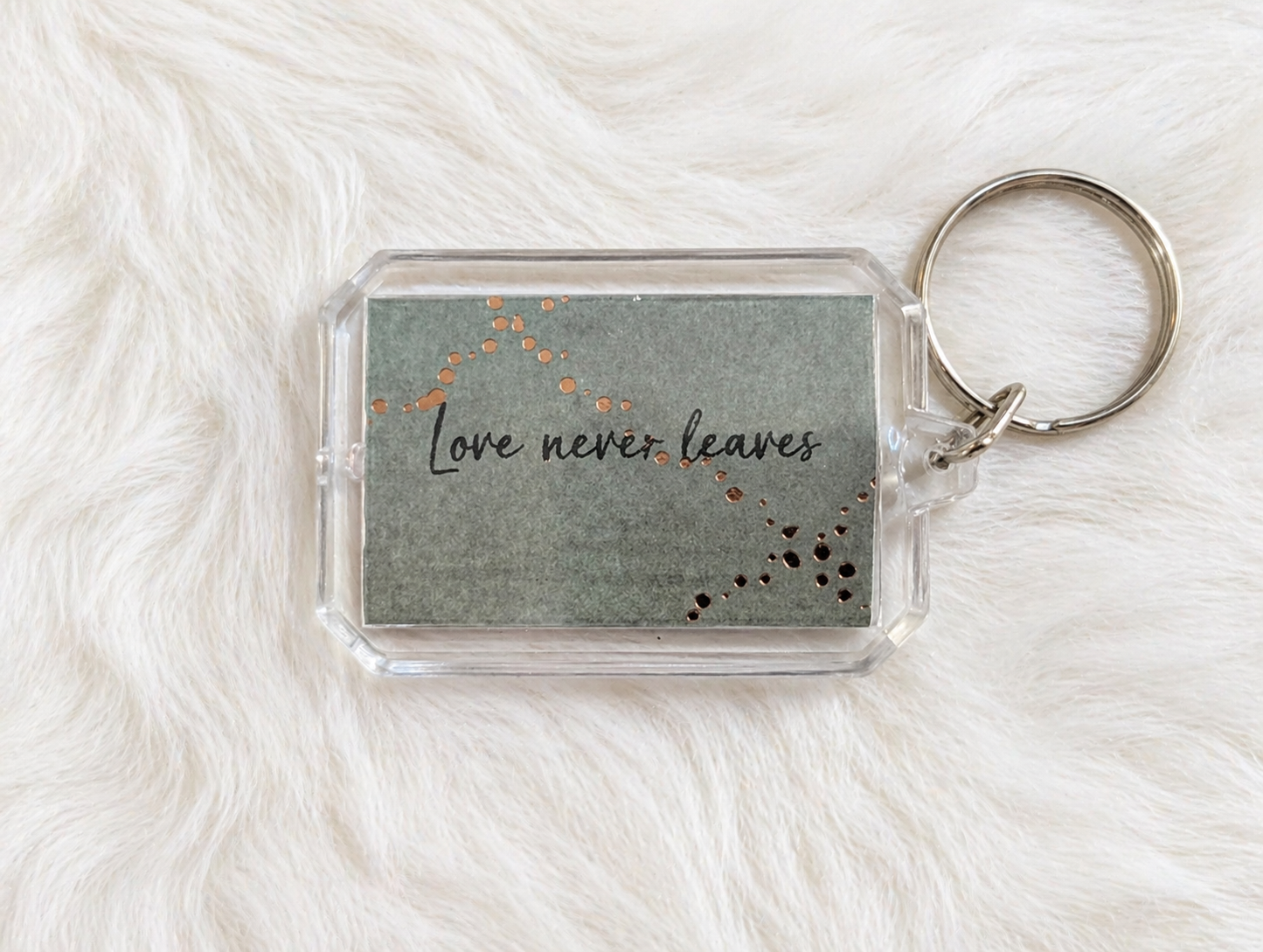 The Love Never Leaves Keychain Keepsake - Image 3