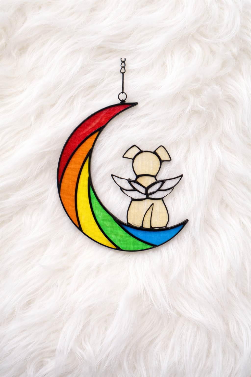 Carried in Color Moonlight Angel Suncatcher - Image 2