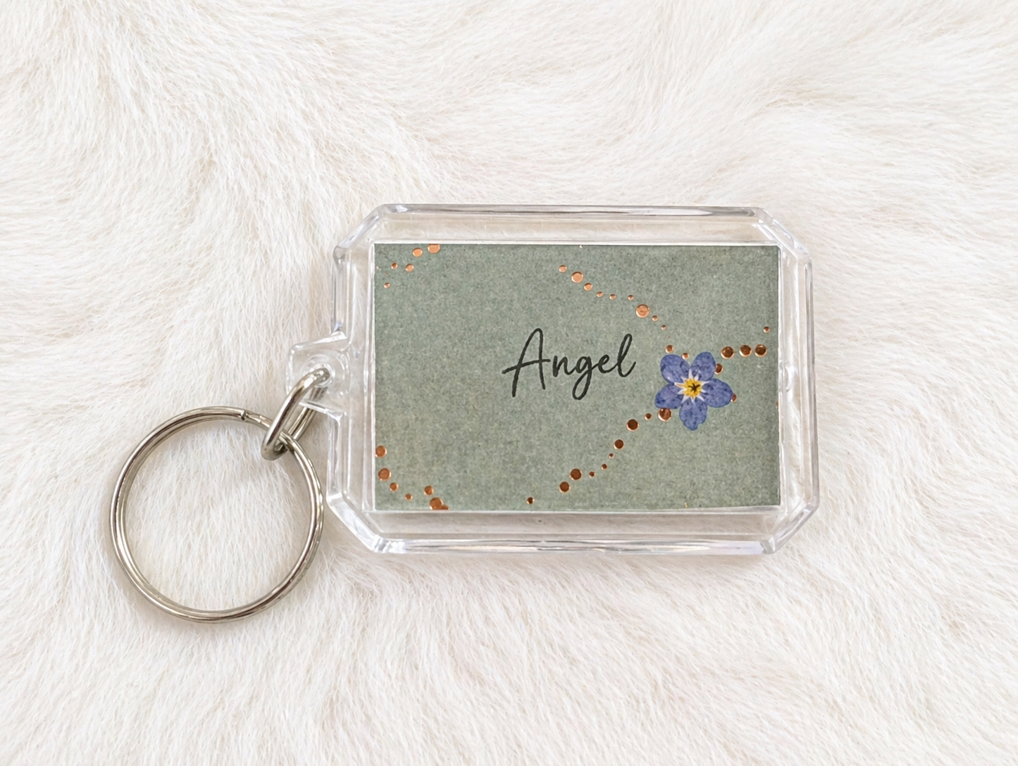 The Love Never Leaves Keychain Keepsake - Image 2