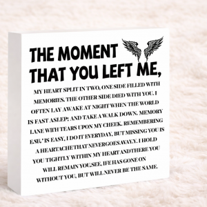 The Moment You Left Keepsake