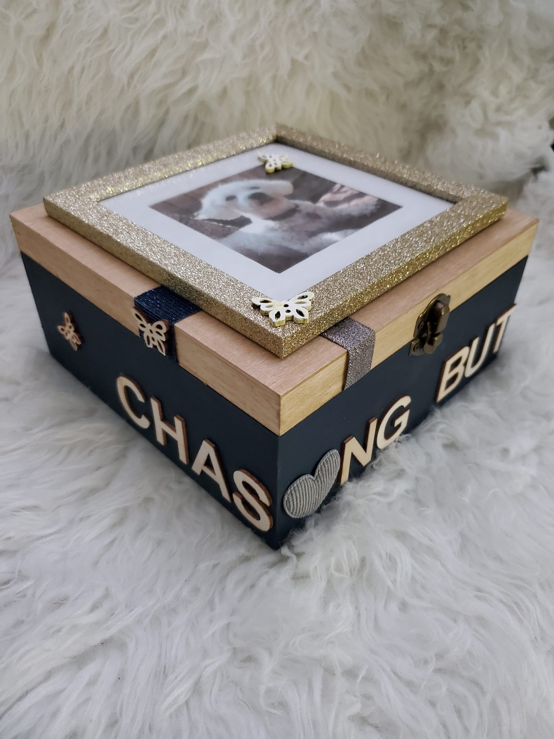 Chasing Butterflies Keepsake Box (Custom) - Image 2