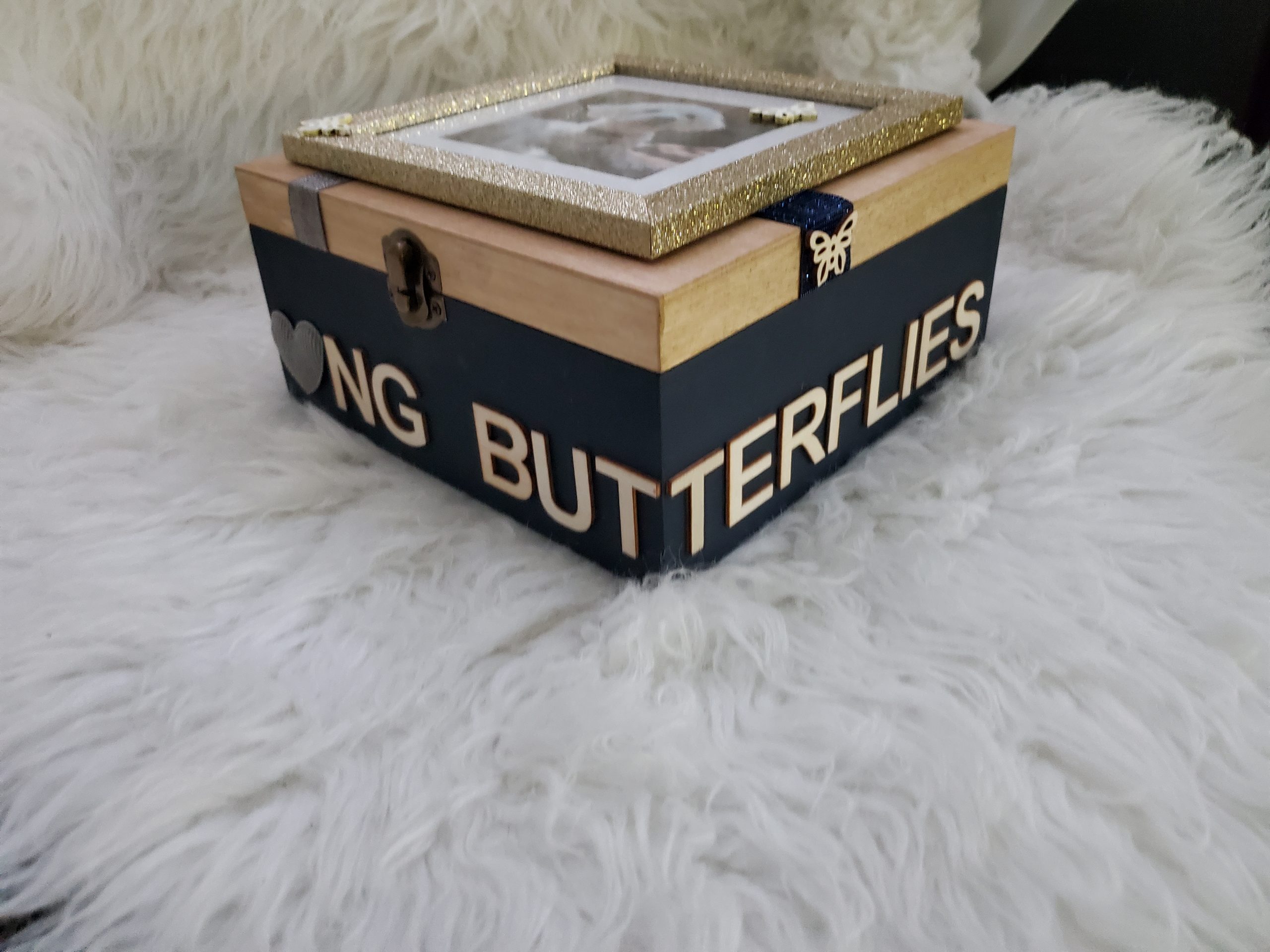 Chasing Butterflies Keepsake Box (Custom) - Image 3