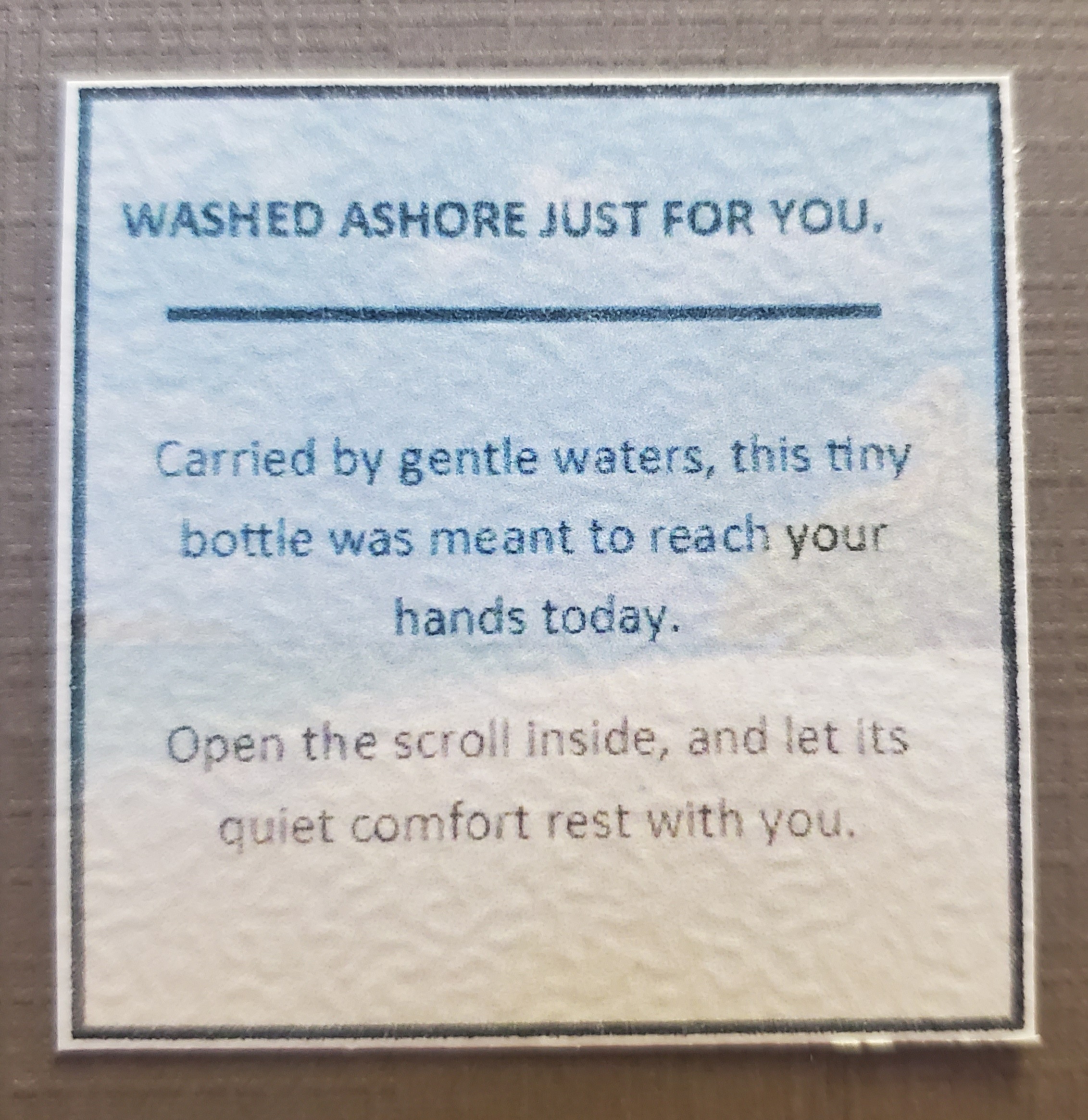 "Message in a Bottle" Micro-Ritual Keepsake - Image 3