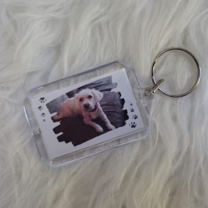 Whispers in the Quiet — Double-Sided Rectangular Acrylic Memorial Keychain