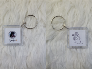 Two Sides of the Same Love — Double-Sided Acrylic Memorial Keychain