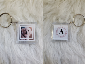 "Everywhere You Go" Custom Acrylic Photo Keychain Keepsake