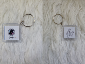 Every Step with You — Double-Sided Acrylic Memorial Keychain