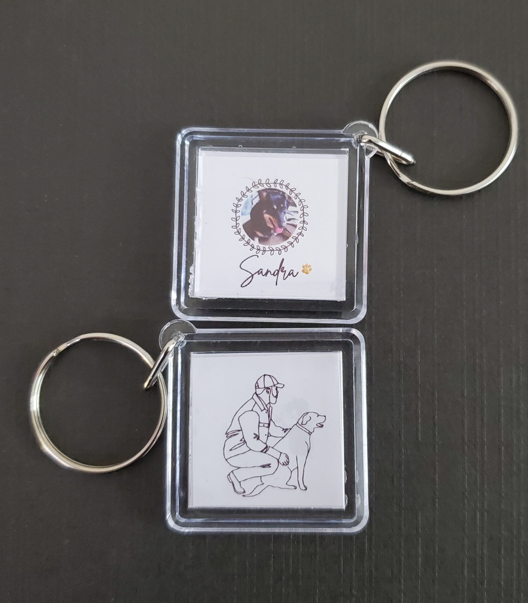 Double-Sided Acrylic Pet Keychain Collection - Image 5