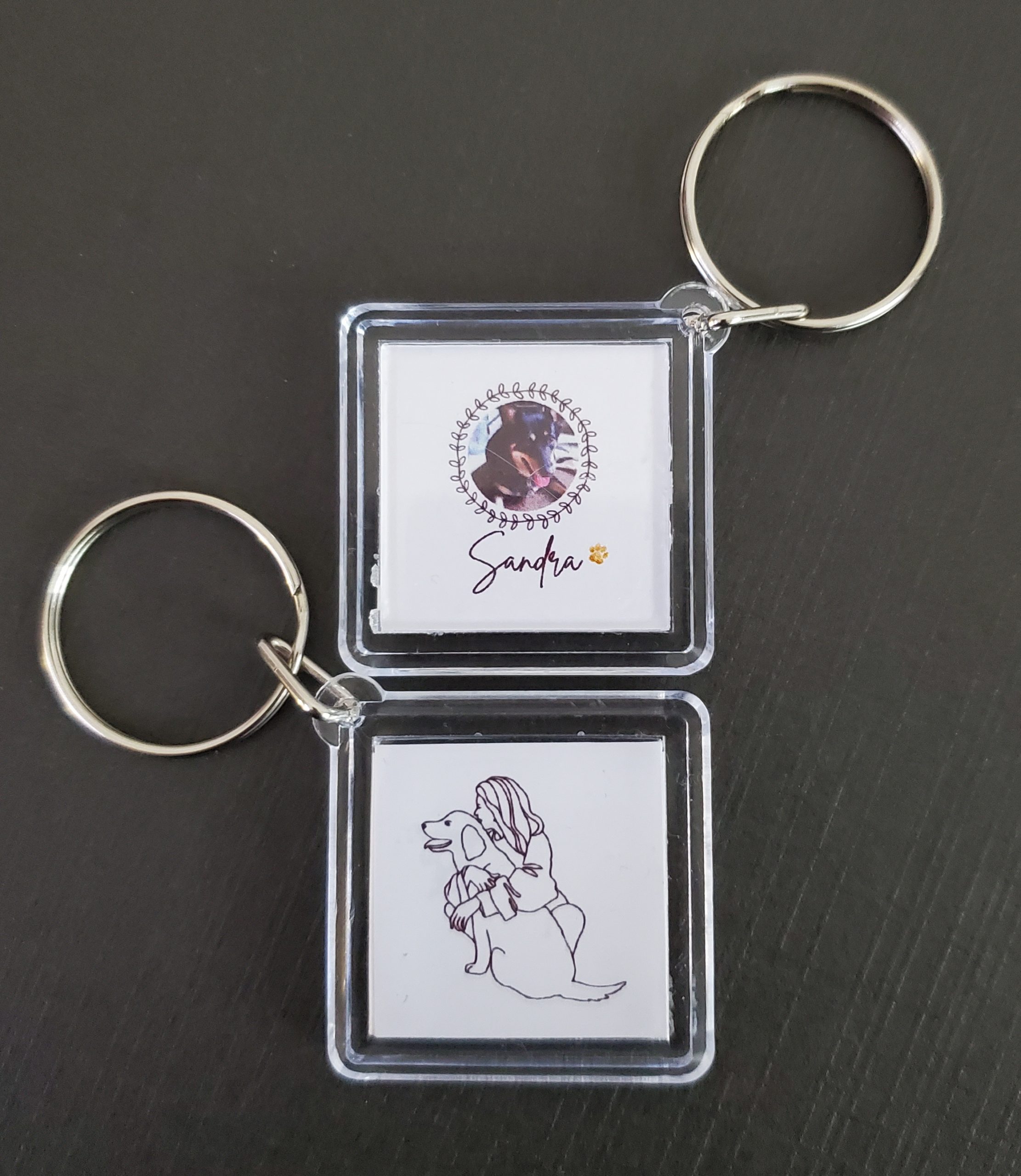 Double-Sided Acrylic Pet Keychain Collection - Image 4