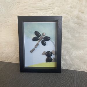 "Tail Wags & Sunny Days" Pebble Art Keepsake