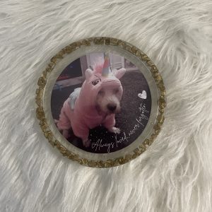 "Always Loved" Memorial Photo Coaster