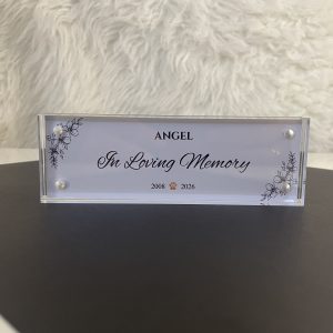 "Forever With Us" Memorial Nameplate Block