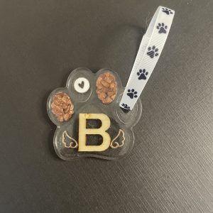 “Angel Paws” Memorial Initial Charm