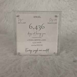 “Days of Loving You” Memorial Block